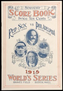 1915 World Series program