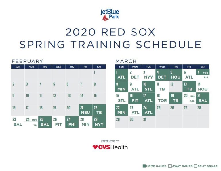 Red Sox Ready for Spring 2020 – RSNStats