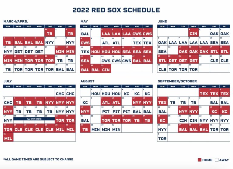 Pittsburgh Pirates 2022 Home Schedule